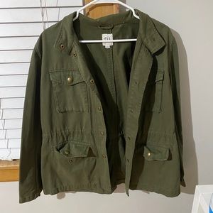 GAP green utility jacket